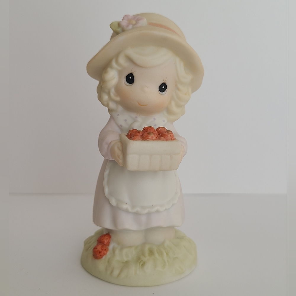 Vintage Precious Moments You're the Berry Best Strawberry Collectible Figurine